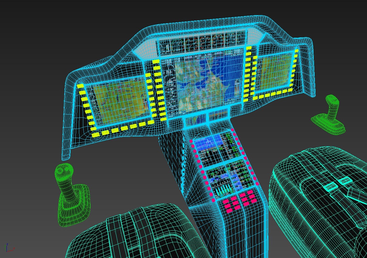 3D Aircraft Control Panel Pilot - TurboSquid 1643446