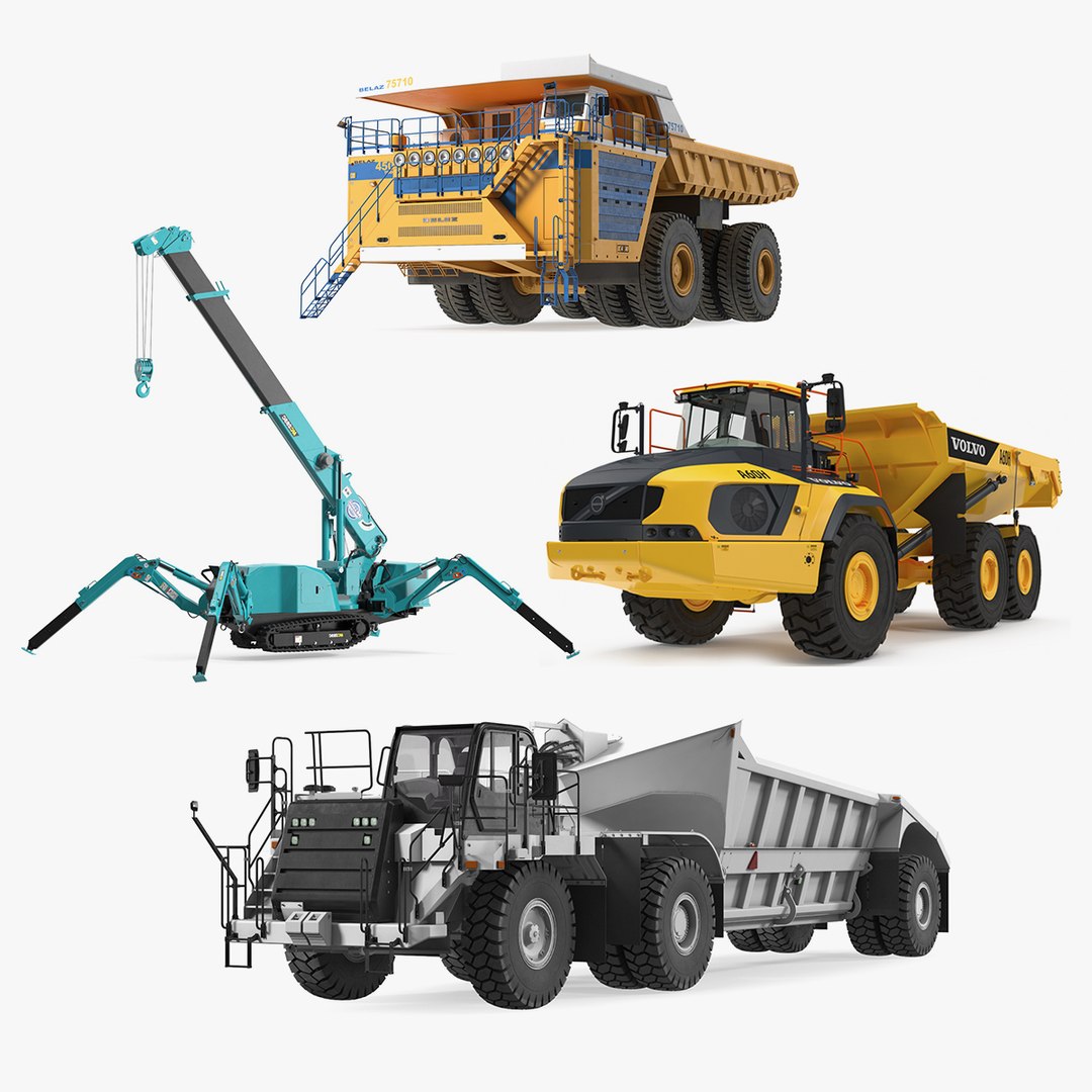 Heavy Construction Machinery Collection 2 3D model preview