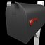 3D model american mailbox