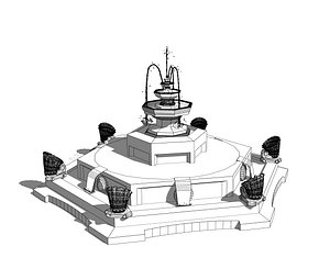 classic fountain 3D model