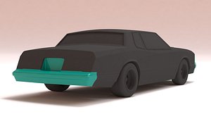3D 1986 Chevy Monte Carlo Luxury Sport Bumpers print kit model