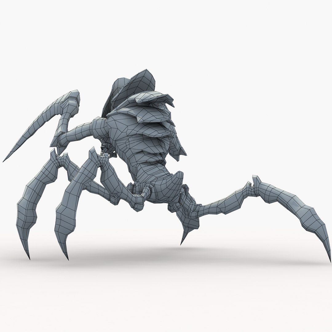 3d alien bug rigging animation