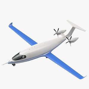 3D model Electric Cargo Aircraft Rigged