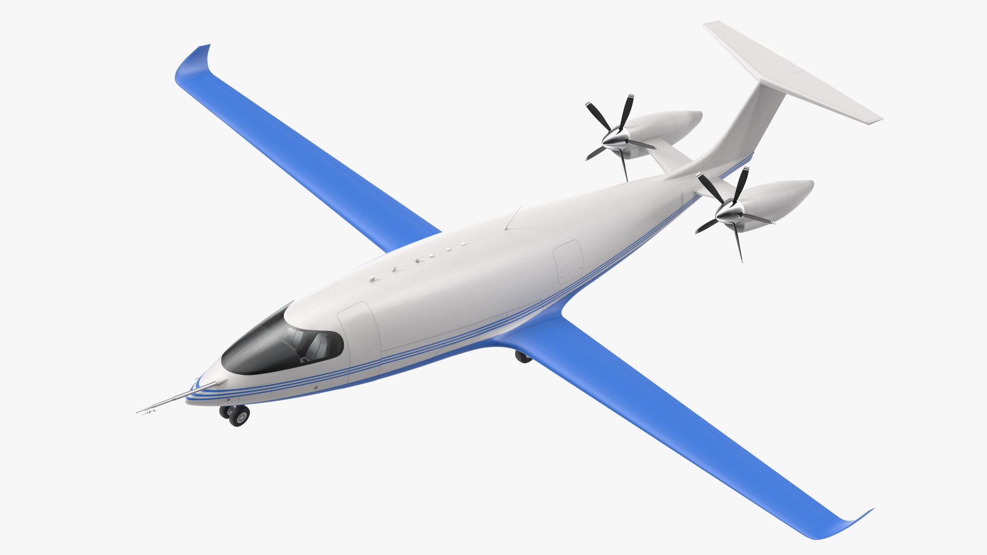 Electric Cargo Aircraft Rigged(1) 3D model preview