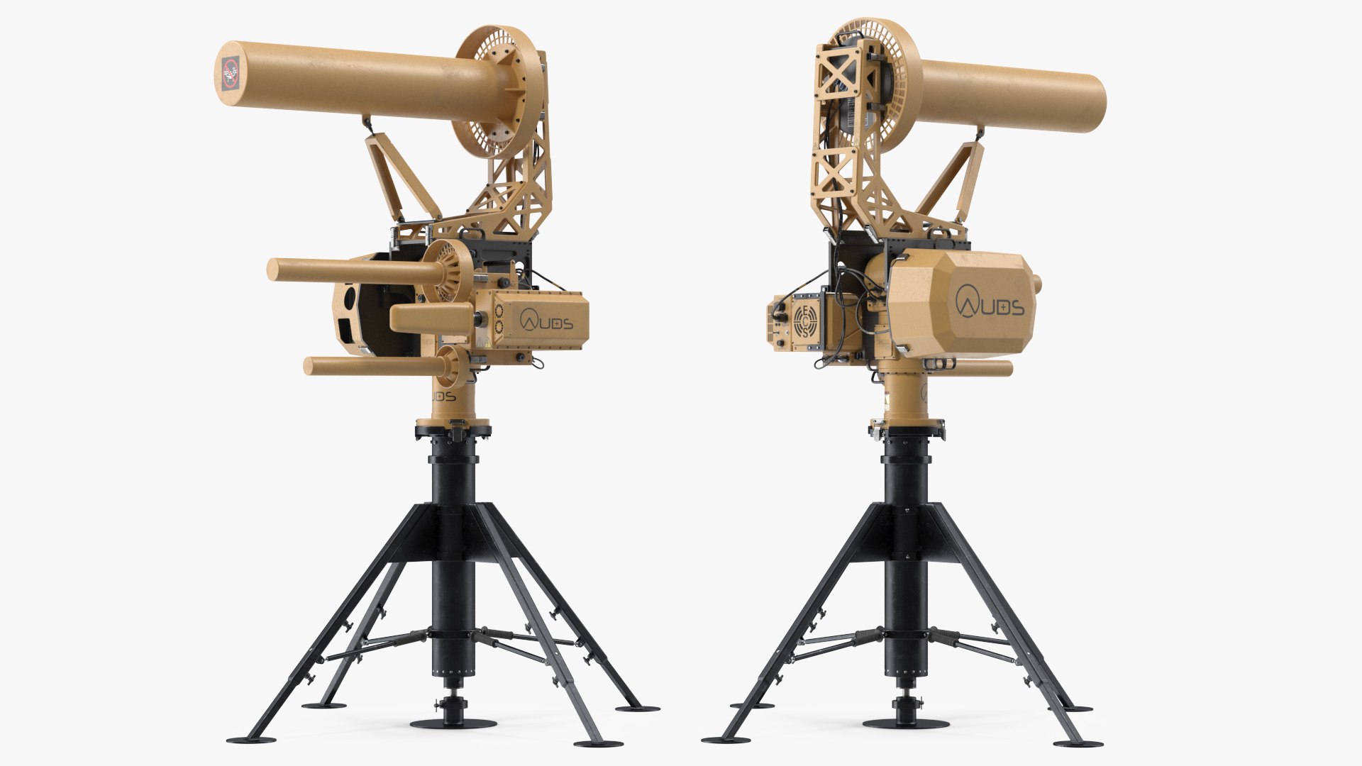 Blighter Electro Optical System and Directional RF Inhibitor 3D model preview