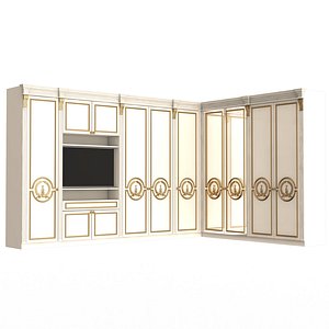 Classic Wardrobe Furniture 0403 White model