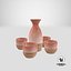 sake set 3D