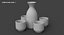 sake set 3D