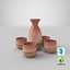 sake set 3D