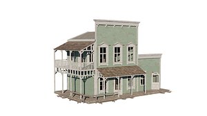 3D Western House wst10 model