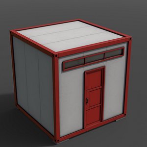 PBR Container House AB V2 3D model