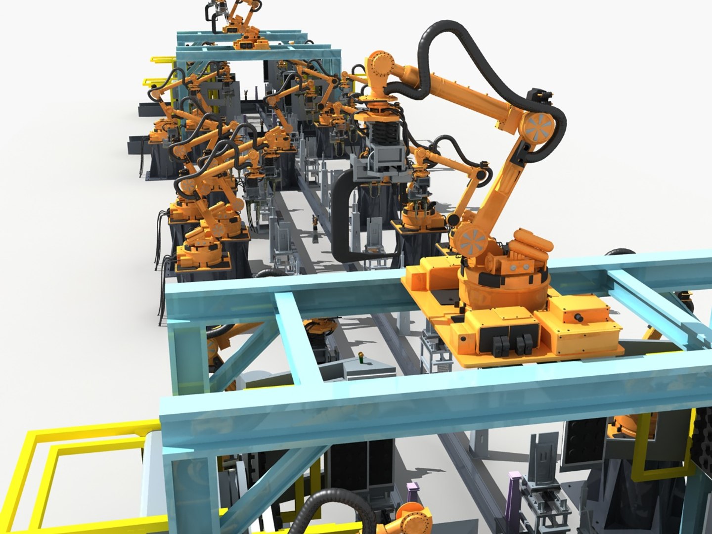 3d Robot Welding Production Model - Turbosquid 1227749