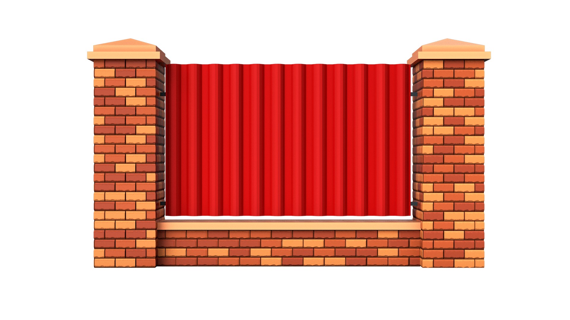 3D Cartoon Fence Collection https://p.turbosquid.com/ts-thumb/FA/CpDl4c/3Y/brickfencega502/png/1660689671/1920x1080/fit_q87/60a4f3919531eecac7938b0c819dda628a2ce551/brickfencega502.jpg