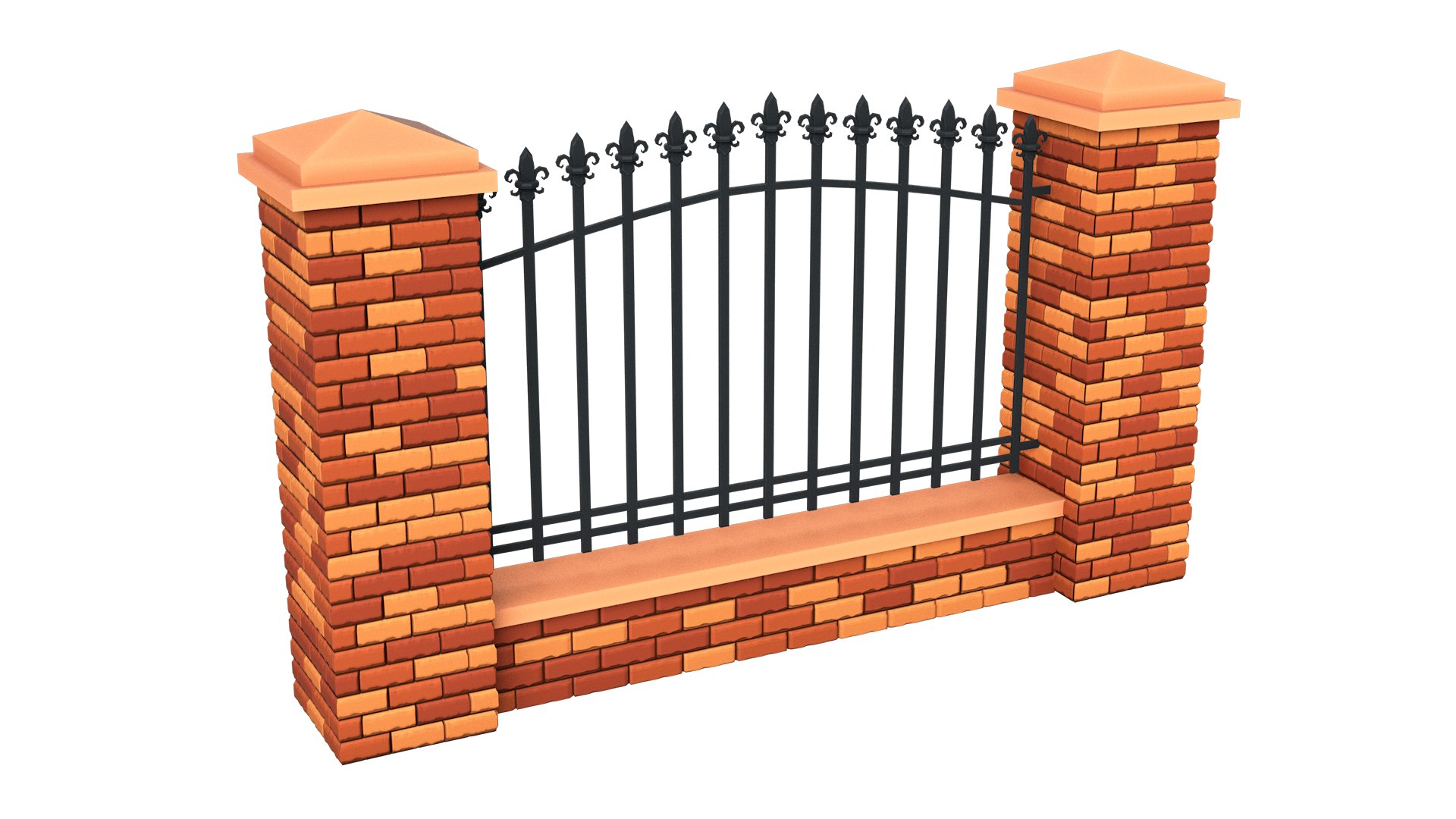 3D Cartoon Fence Collection https://p.turbosquid.com/ts-thumb/FA/CpDl4c/ox/brickfencegs04/png/1660689474/1920x1080/fit_q87/f0e37941dffc5a116e7b488137d794983258d6f5/brickfencegs04.jpg