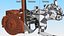 3D Car Front Suspension Assembly model