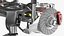 3D Car Front Suspension Assembly model