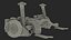 3D Car Front Suspension Assembly model