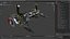 3D Car Front Suspension Assembly model