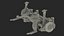 3D Car Front Suspension Assembly model