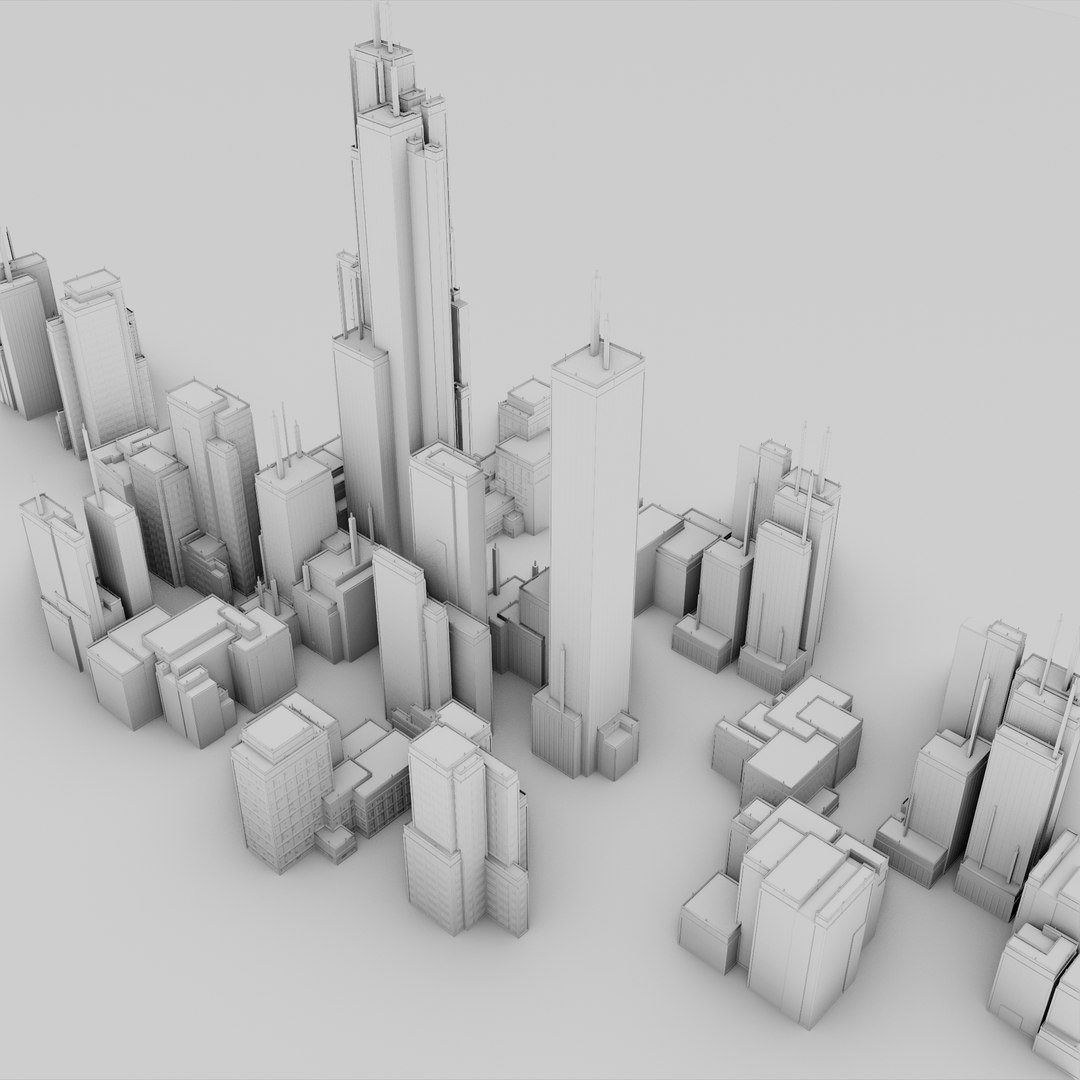 Blender Procedural CyberPunk Building Generator Low-poly 3D Model 3D ...