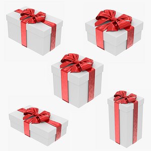 3D Gift Box 4 Bundle Collection model