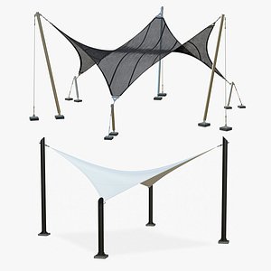 Tensile Structures Mesh Membrane Modern