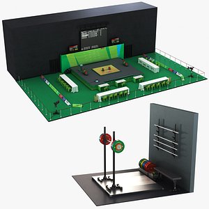 Weightlifting Scene and Training Arena