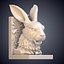 Rabbit Bookend Sculpture 3D Model PM-20