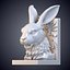 Rabbit Bookend Sculpture 3D Model PM-20