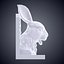 Rabbit Bookend Sculpture 3D Model PM-20