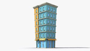 Cartoon Building x29 3D