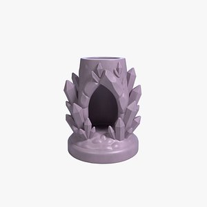 3D Crystal Cave Pen Holder Gemstone Lair Desk Organizer STL File 3D Printable File