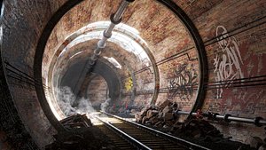 Metro tunel 3D model
