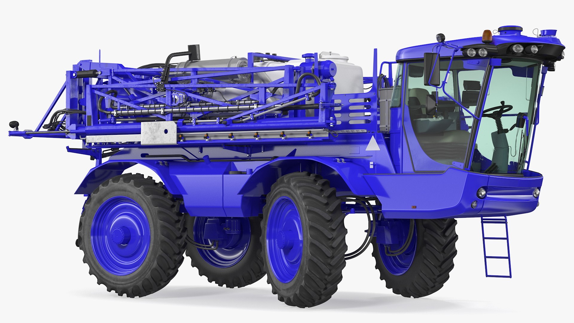 Self Propelled Crop Sprayer Clean Rigged 3D model preview