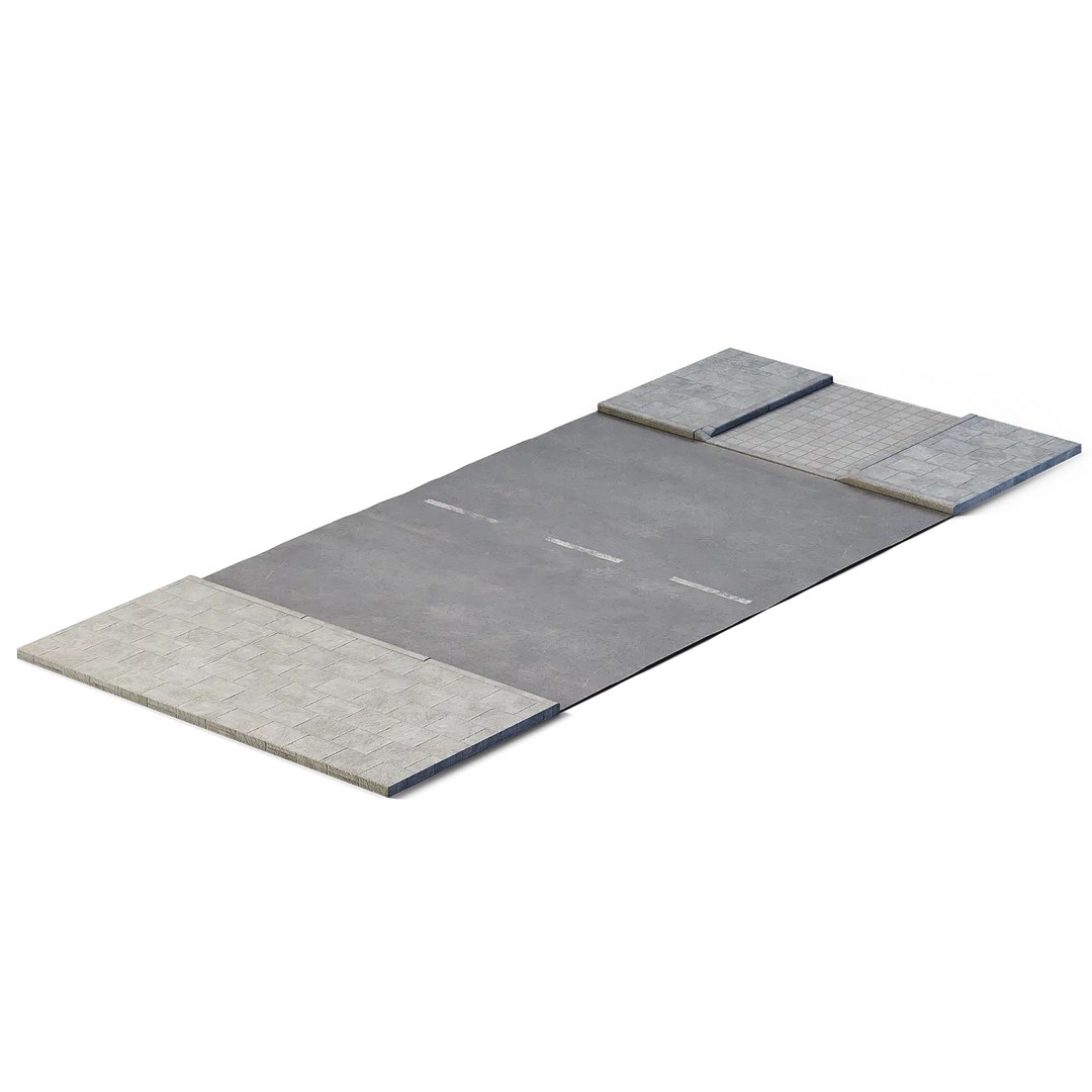 3D Street Path 6m X 14m - TurboSquid 2418942