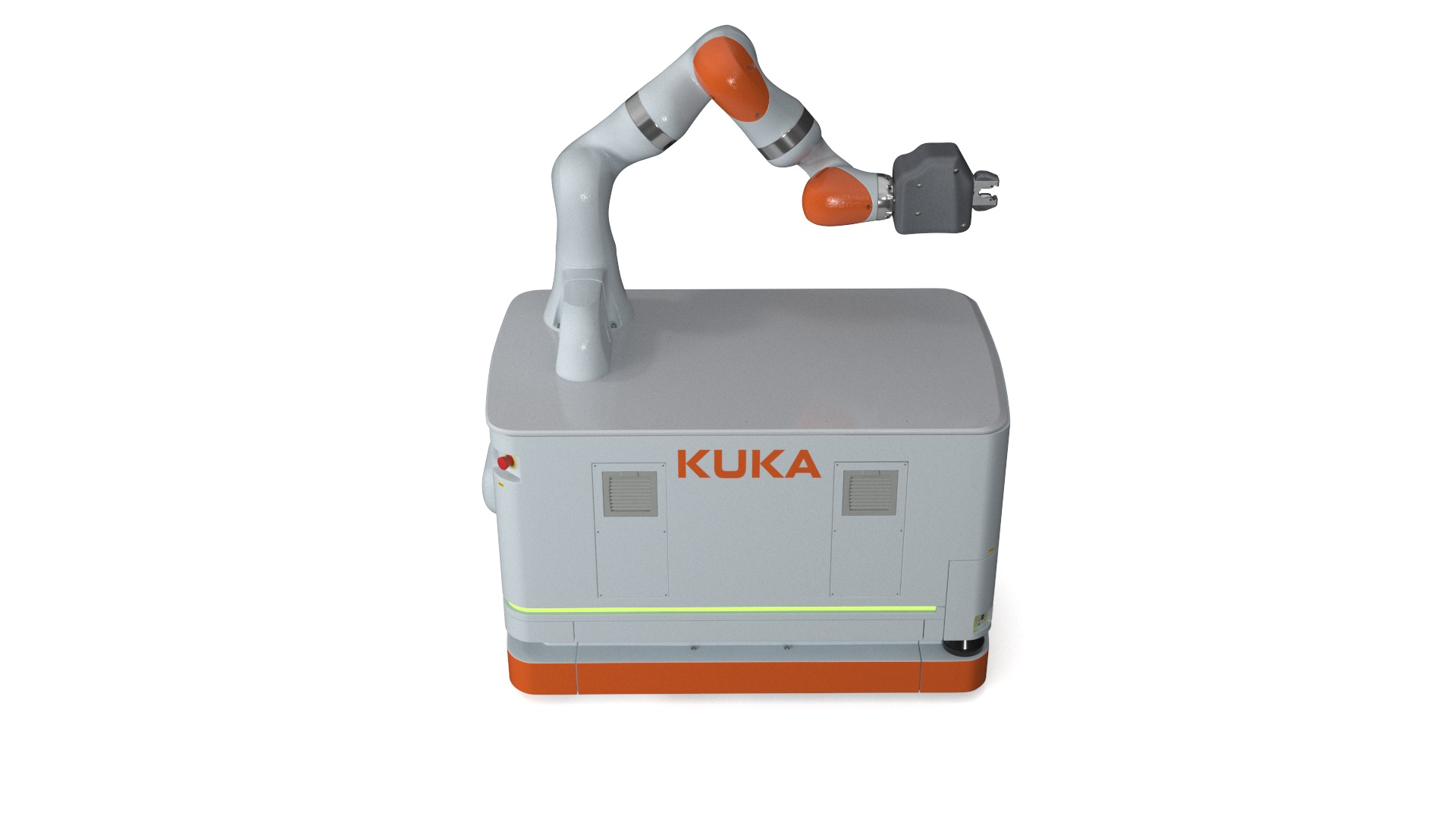 Autonomous Robot KUKA KMR Iiwa With Manipulator Rigged For Maya 3D ...
