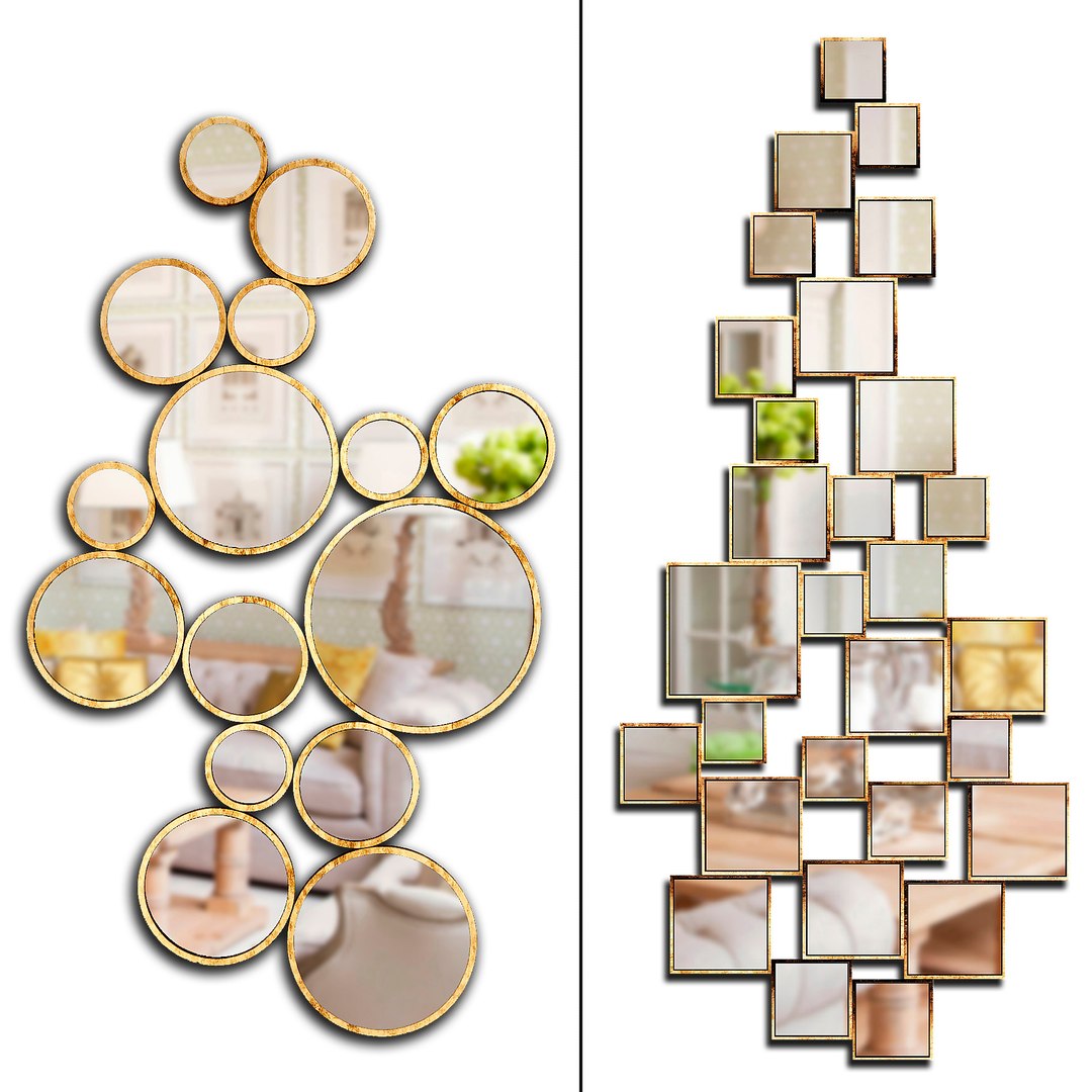 3D Mirrors Set 34 - TurboSquid 1394212