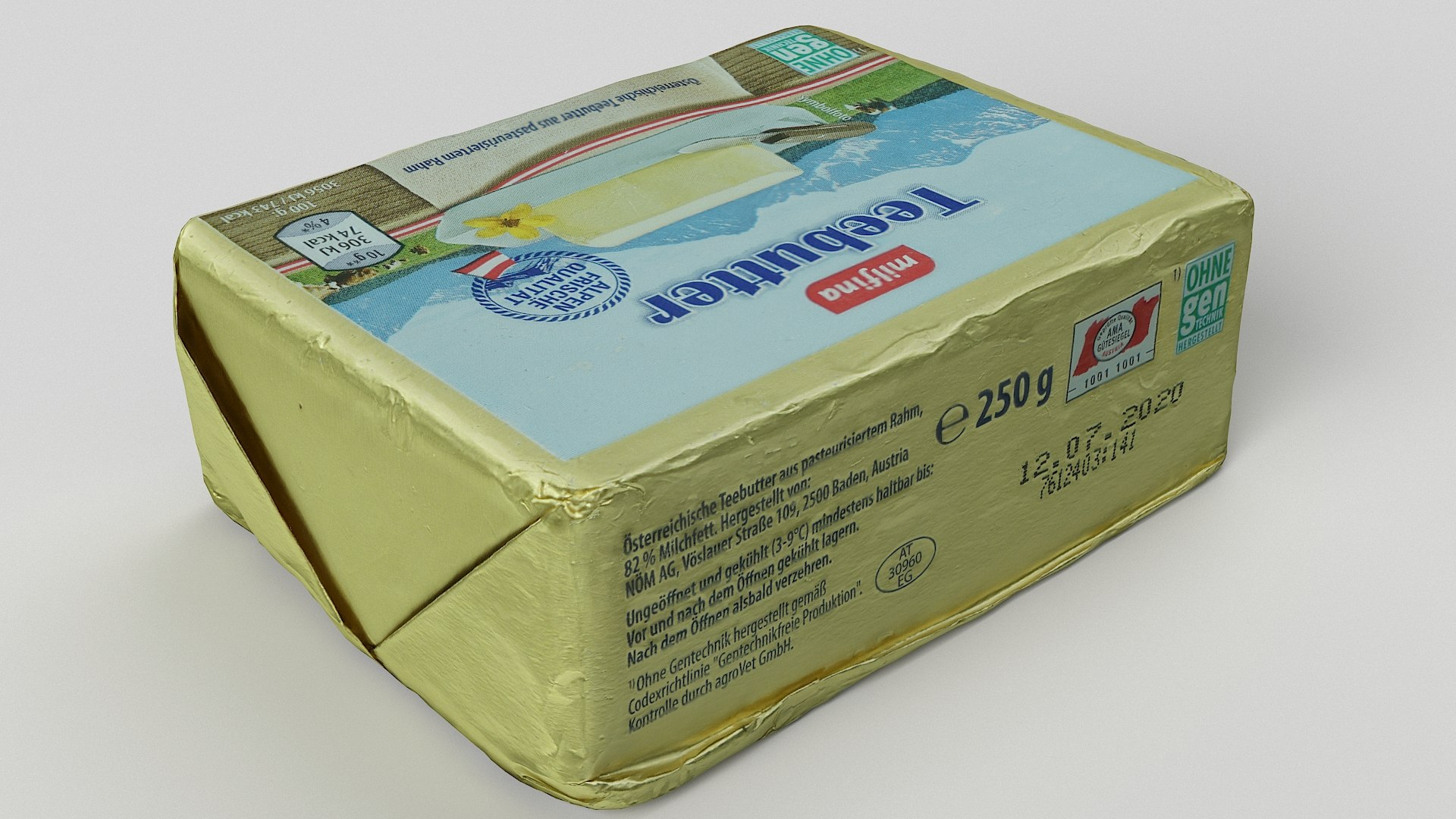3D Package Butter Model - TurboSquid 1565395