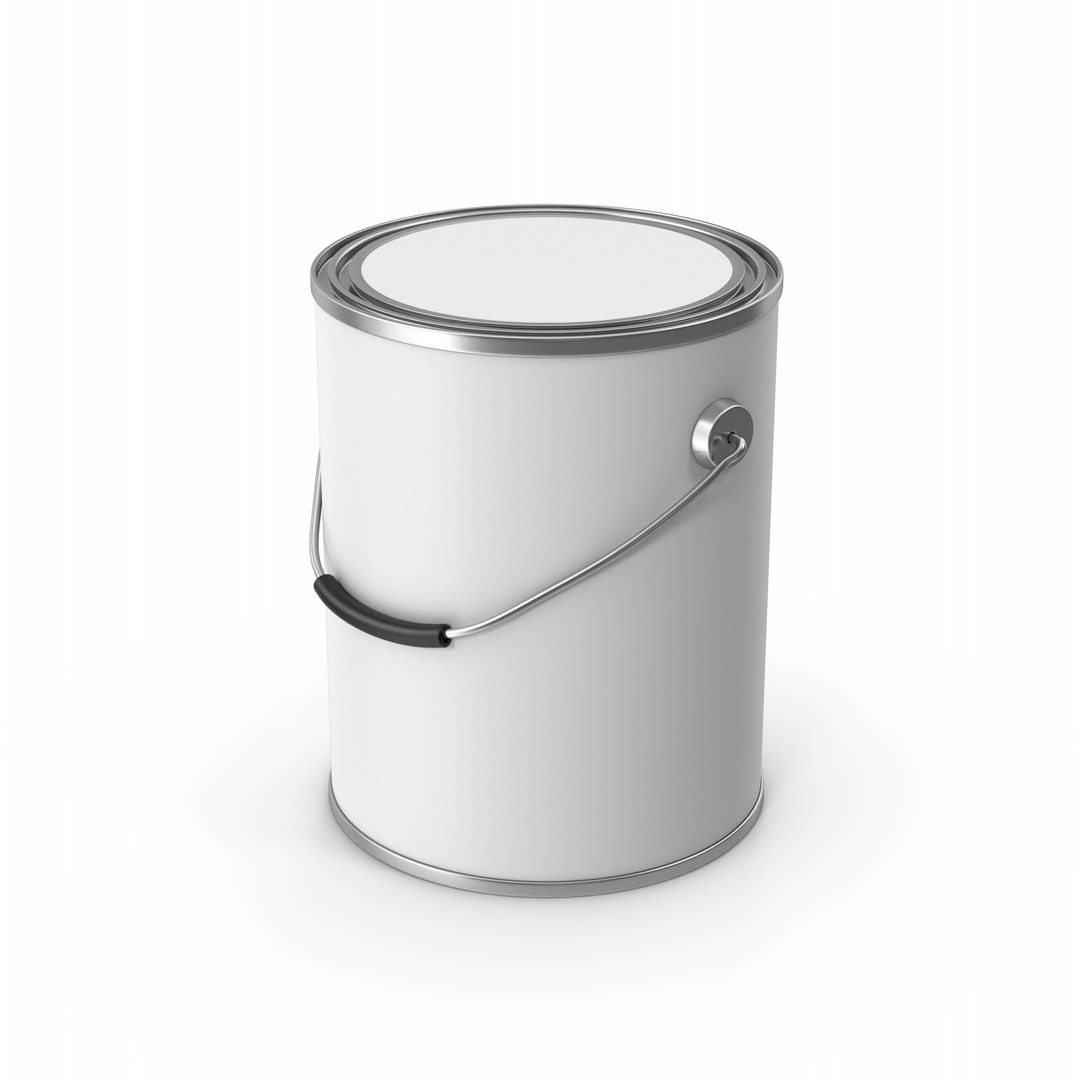3D Paint Metal Bucket TurboSquid 1848353
