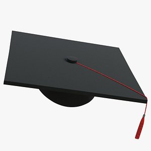 square academic cap 3D model