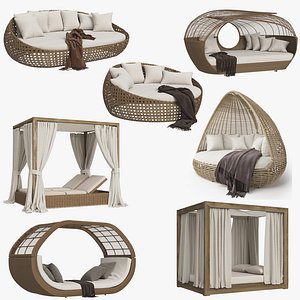 Restoration Hardware Daybed Collection 3D model