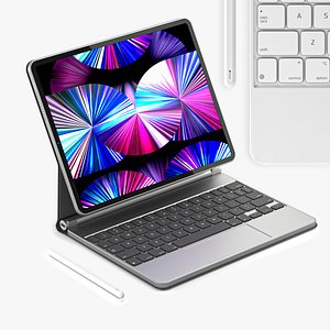 Apple iPad Pro Set 3D model