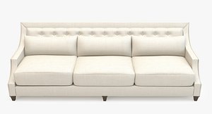 3d baker sofa - tufted