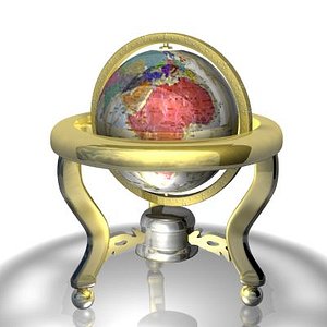 globe stand 3d model