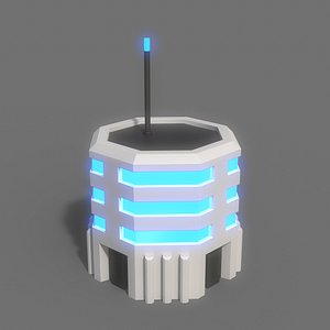 3D PBR Sci-Fi Building A13