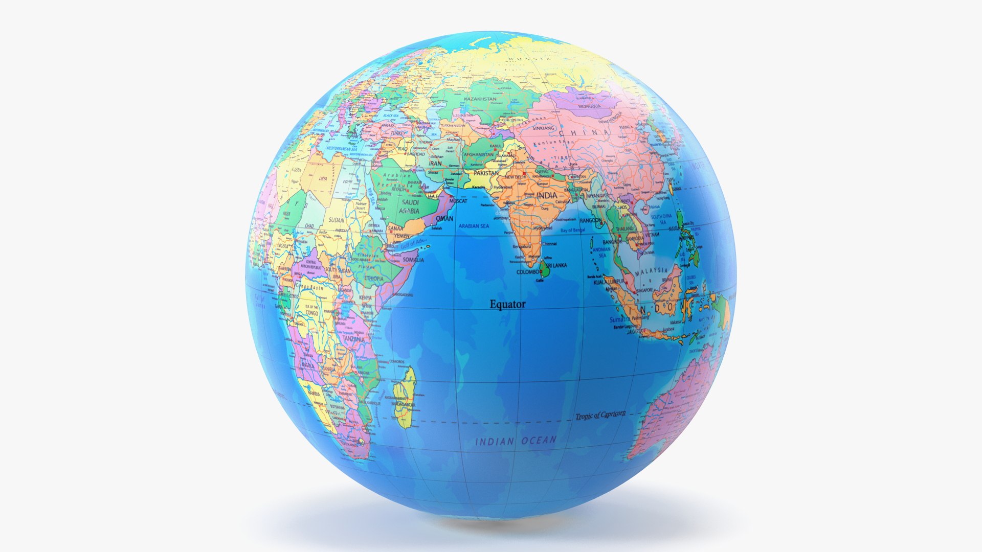 3d World Globe Map