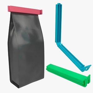 Bag Closure Clip Low High Poly 3D model