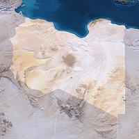 LIBYA Map - 32K Realistic Satellite Terrain - Elevation