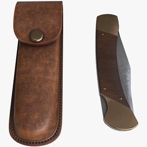 Hunter Pocket Knife 3D model