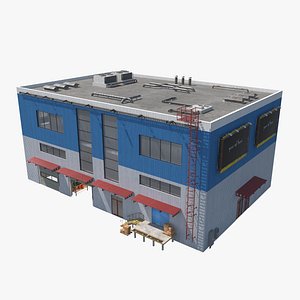 warehouse building 3D